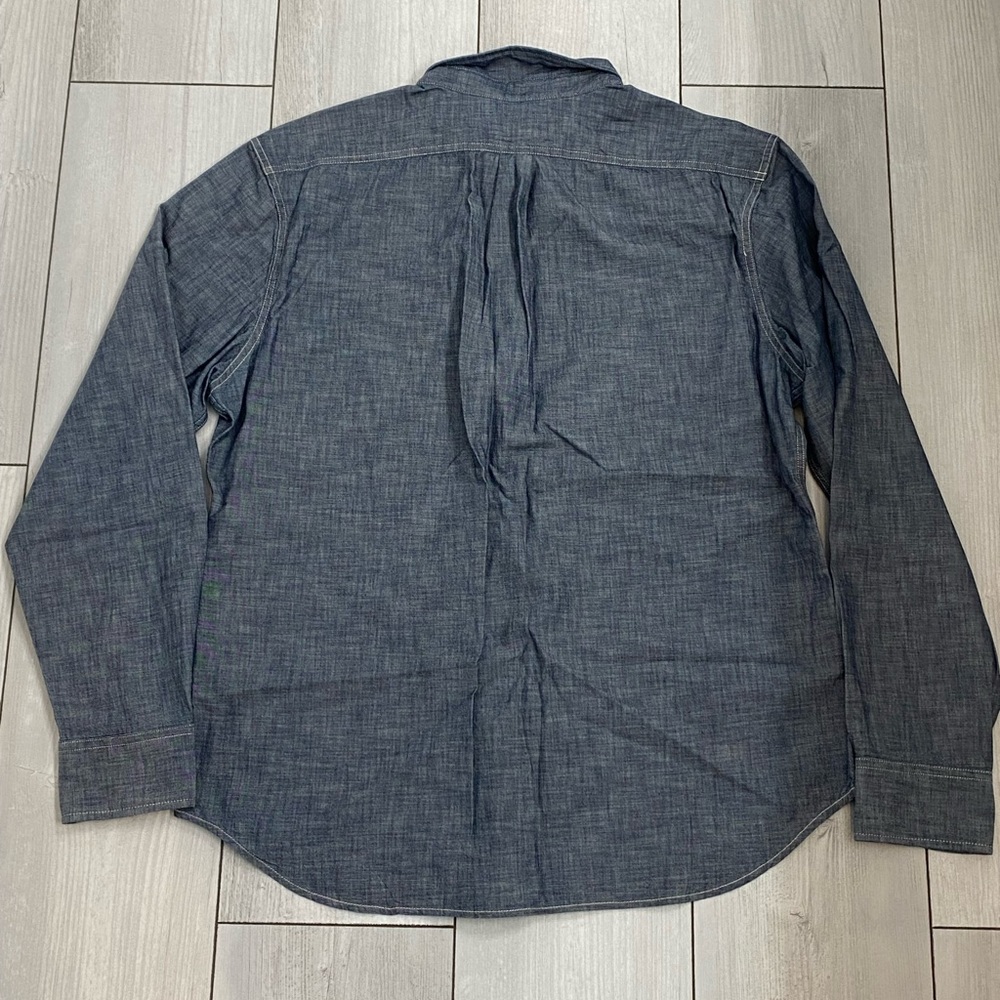 Men's Old Navy Old Textile Cotton Denim Worker Shirt - Picture 4 of 6